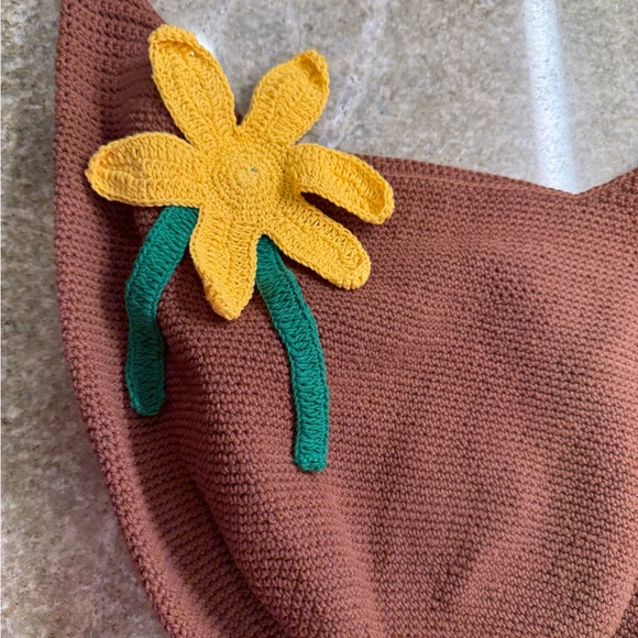 Memorial Day Moda Operandi exclusive knitted cotton shoulder bag-NWT- never worn - Picture 7 of 10